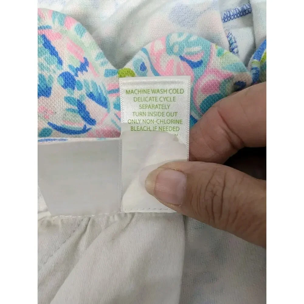 Lilly Pulitzer Buttercup Knit Scallop Shorts Multi Dream Team Size 12